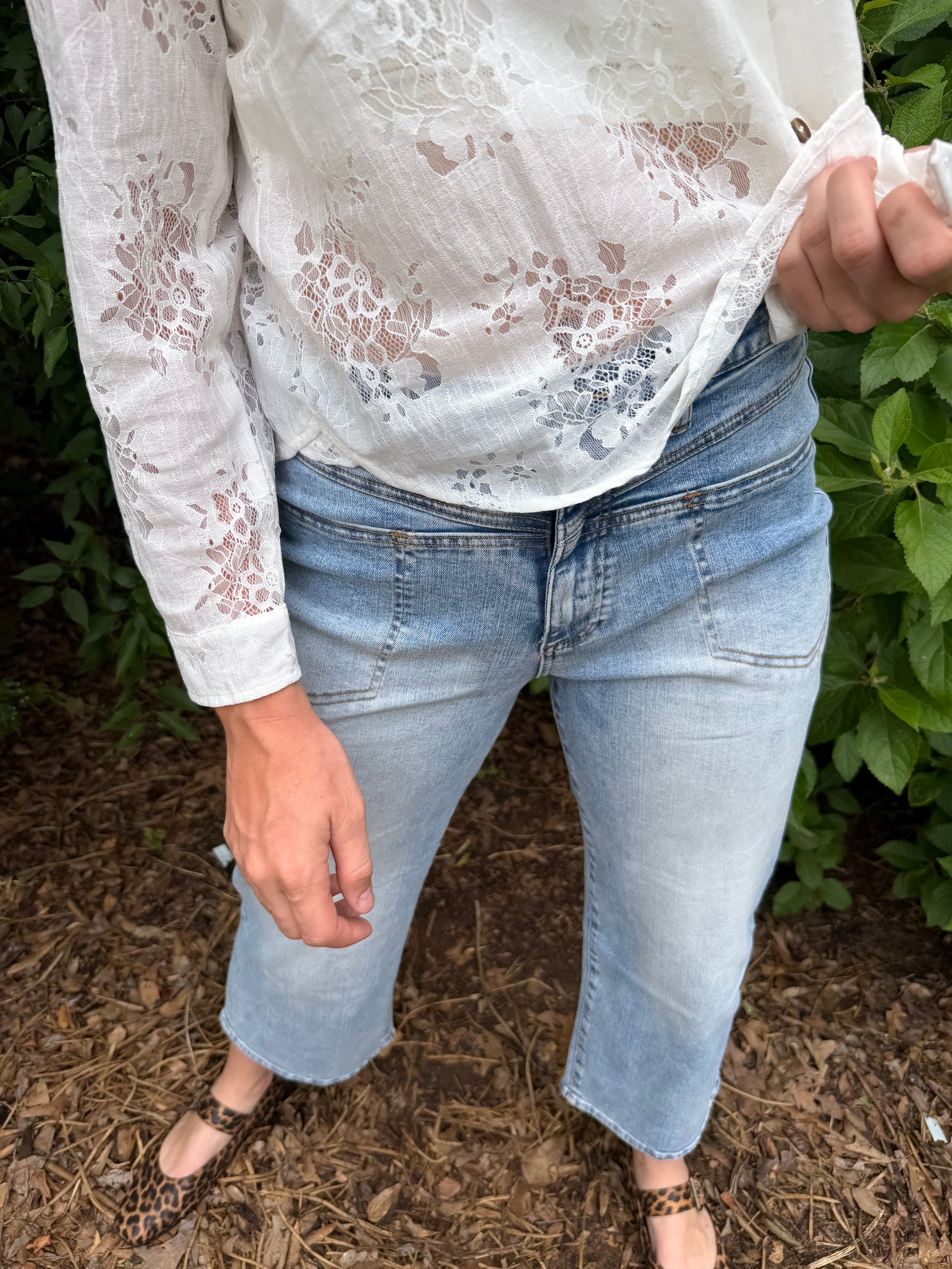 Mica Cropped High-Rise Jeans