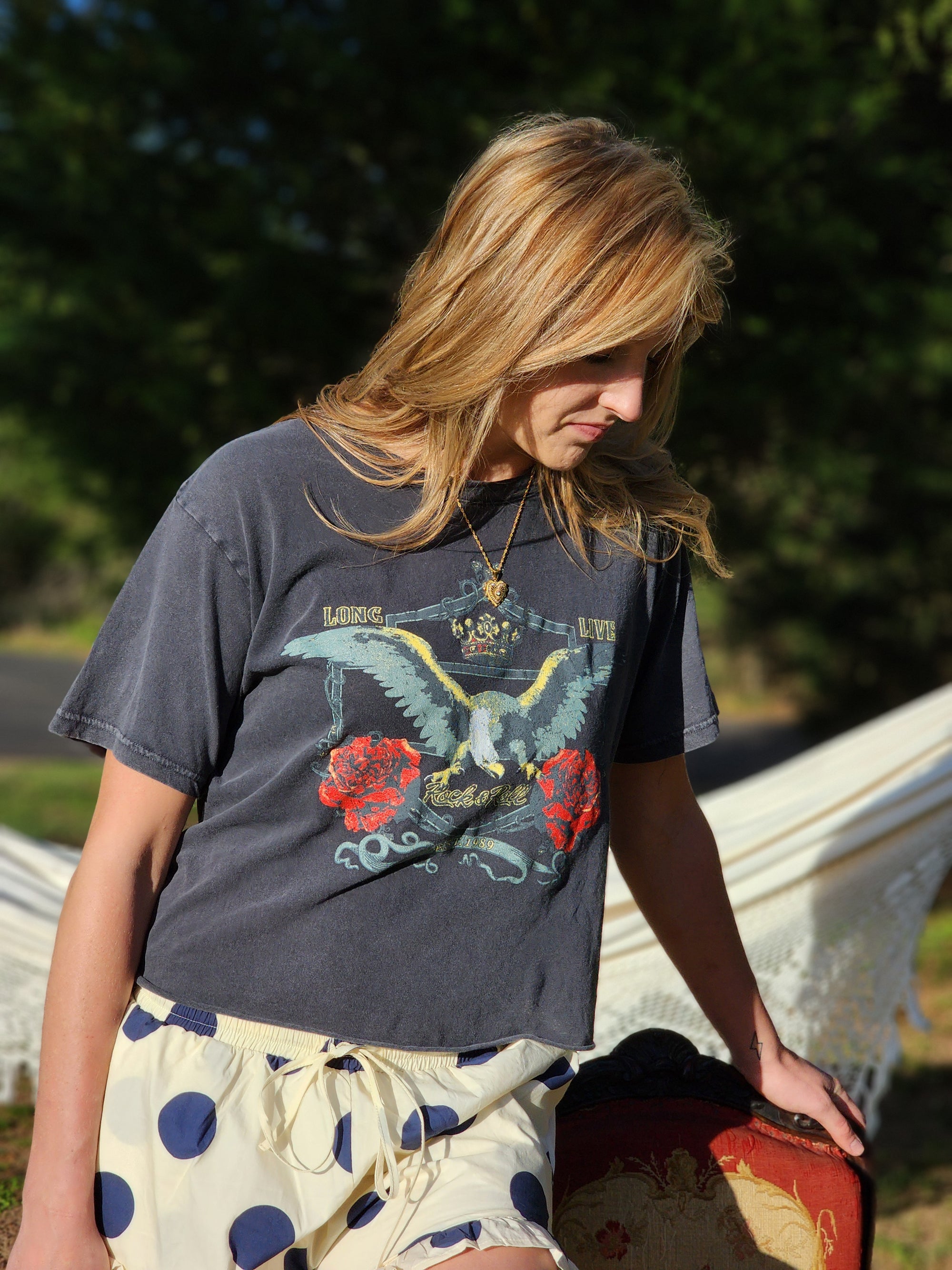 Eagle Graphic Cropped-Tee