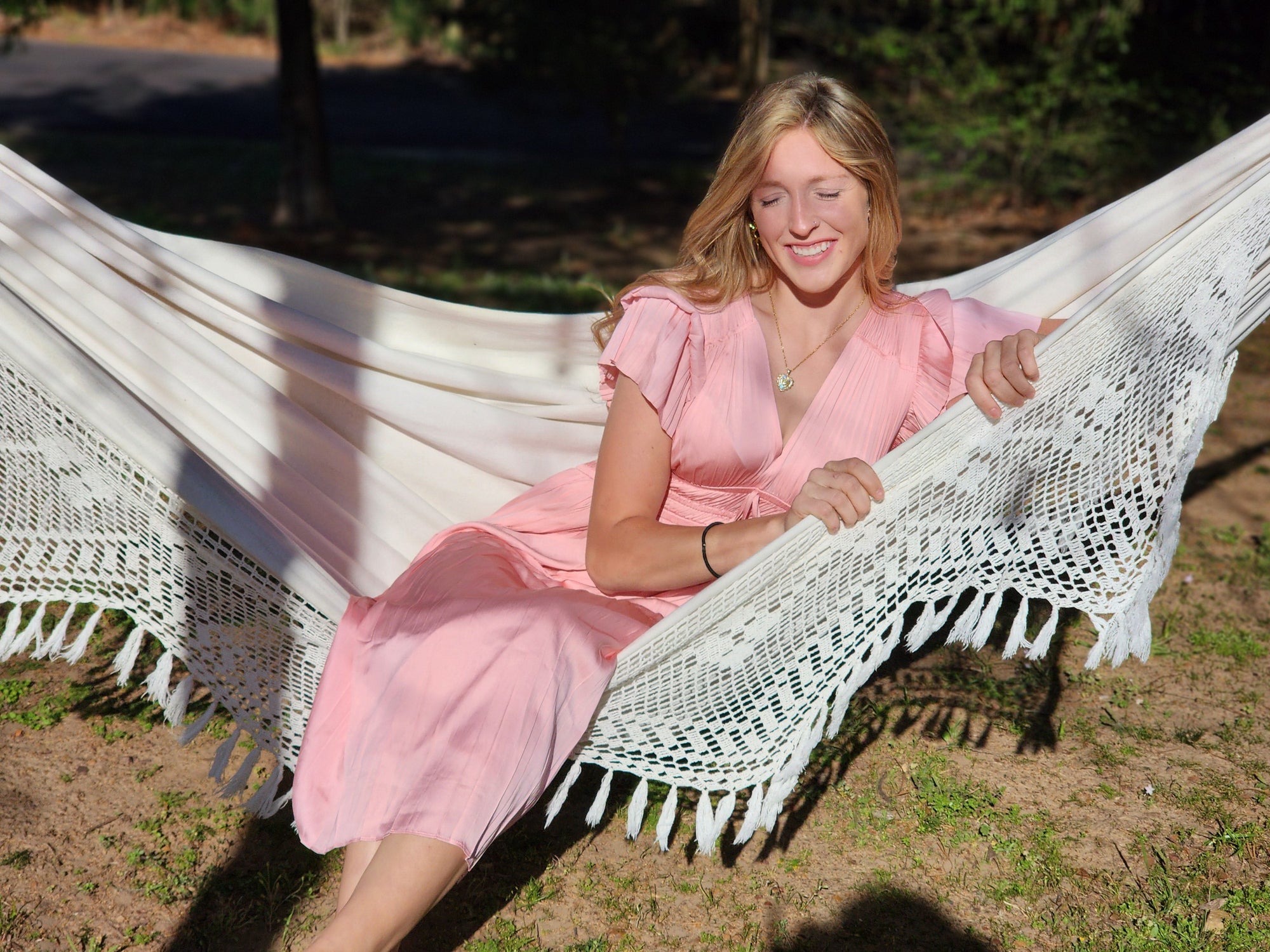 Pink Maxi Satin Dress