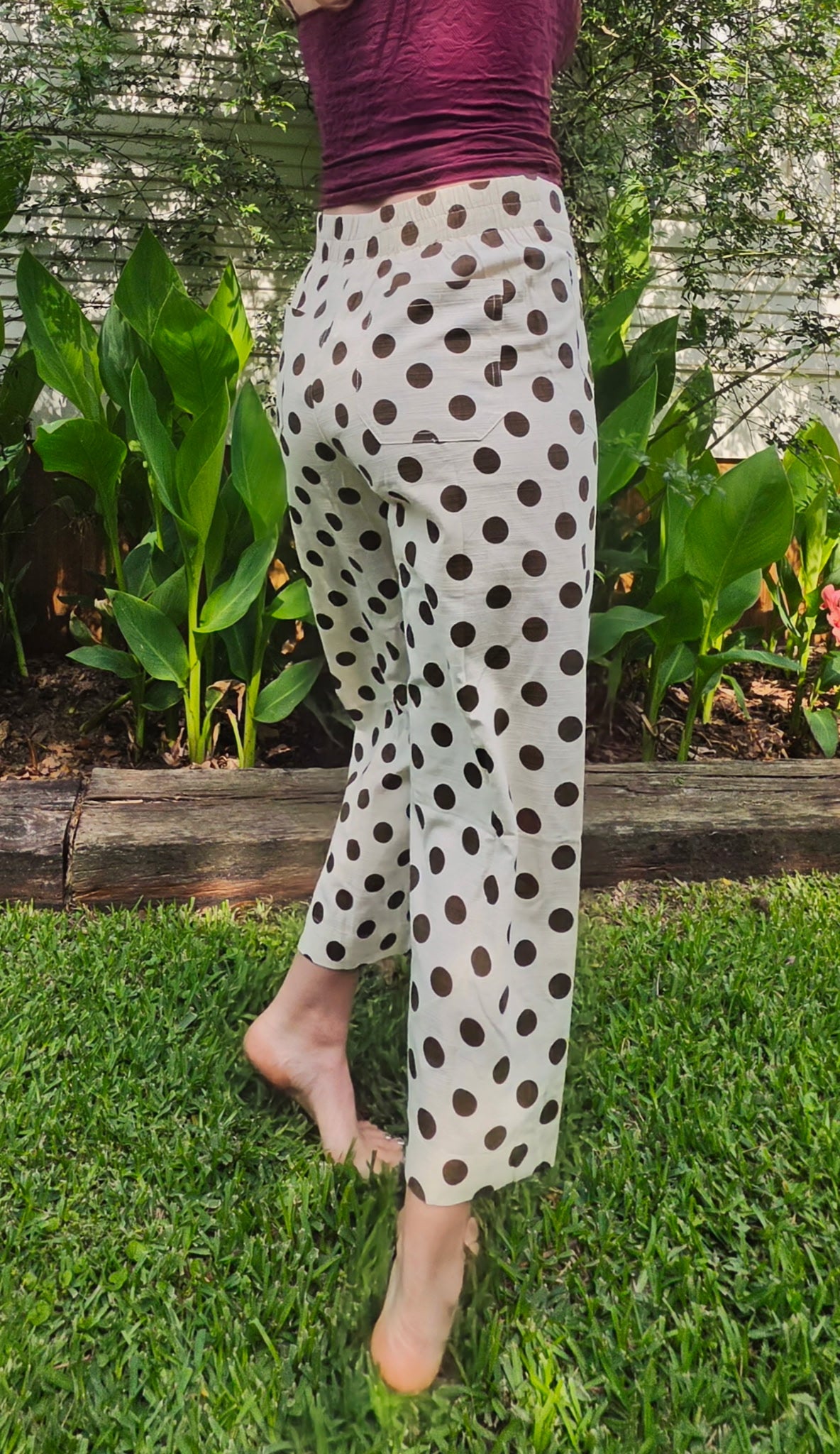 Jodifl Wide Leg Polka Dot Pants