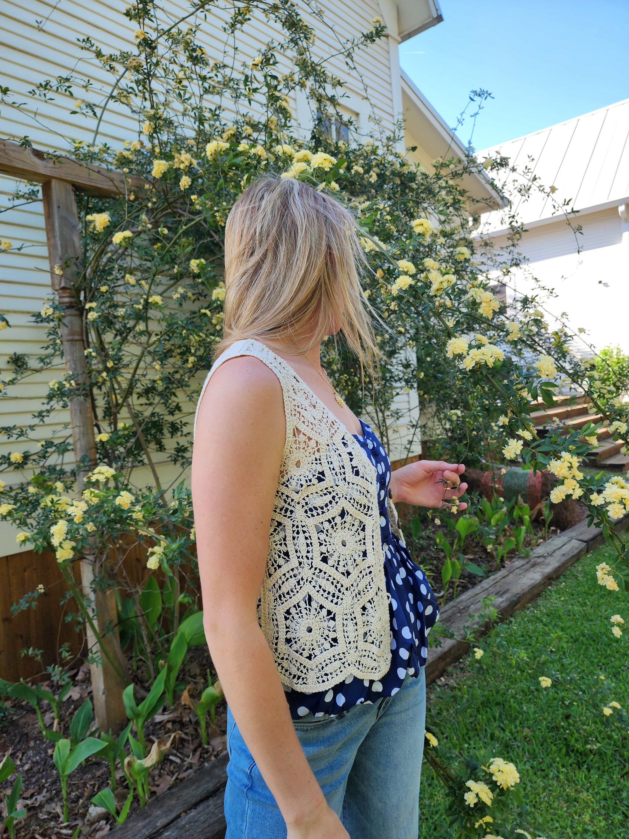 Sweetheart Polka-Dot Peplum Top