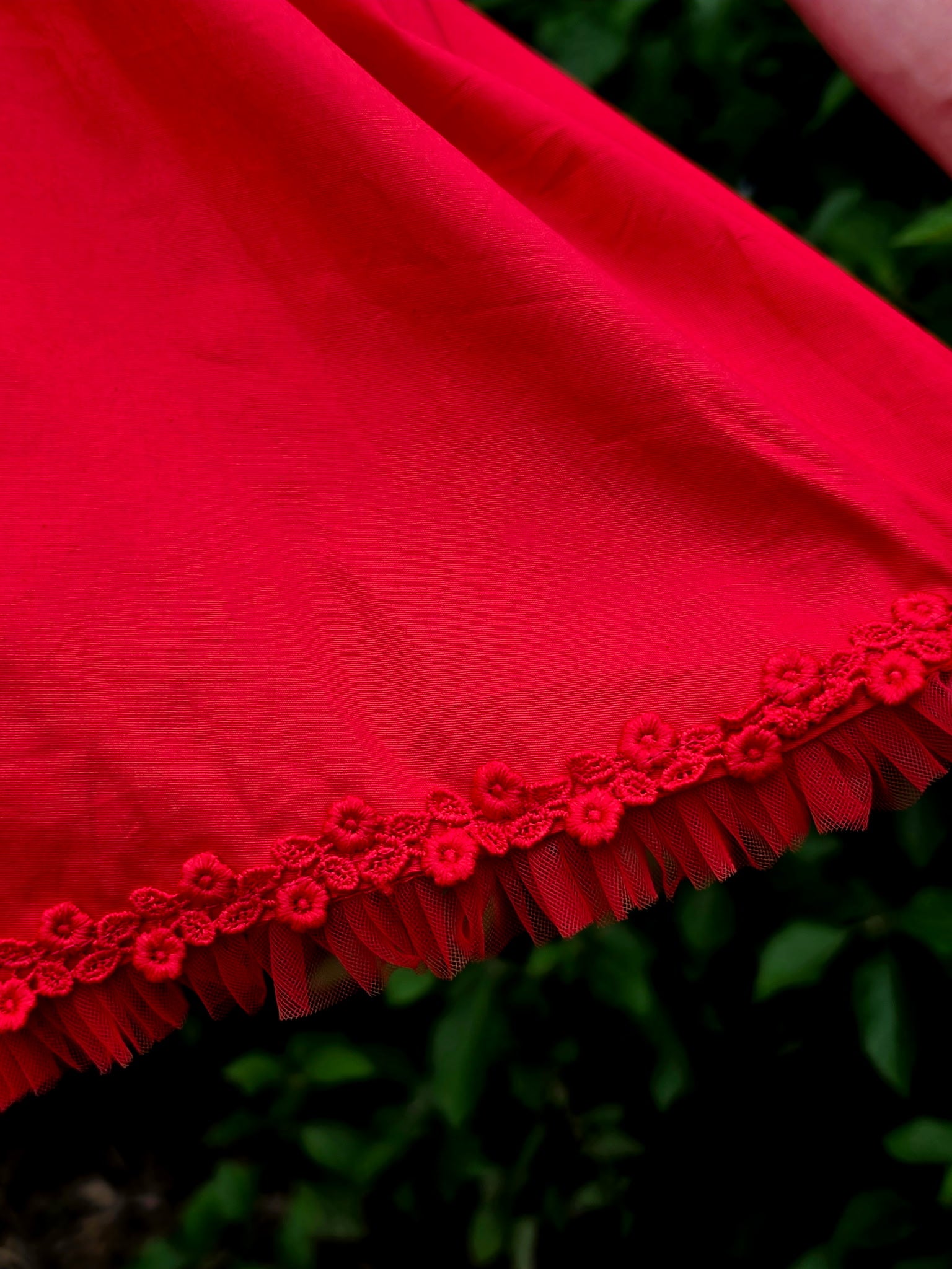 Flared Red Corset Dress