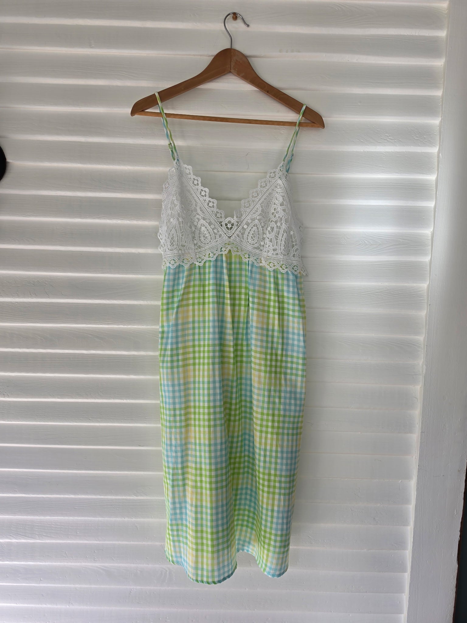 Midi Lace Top and Woven Print Dress