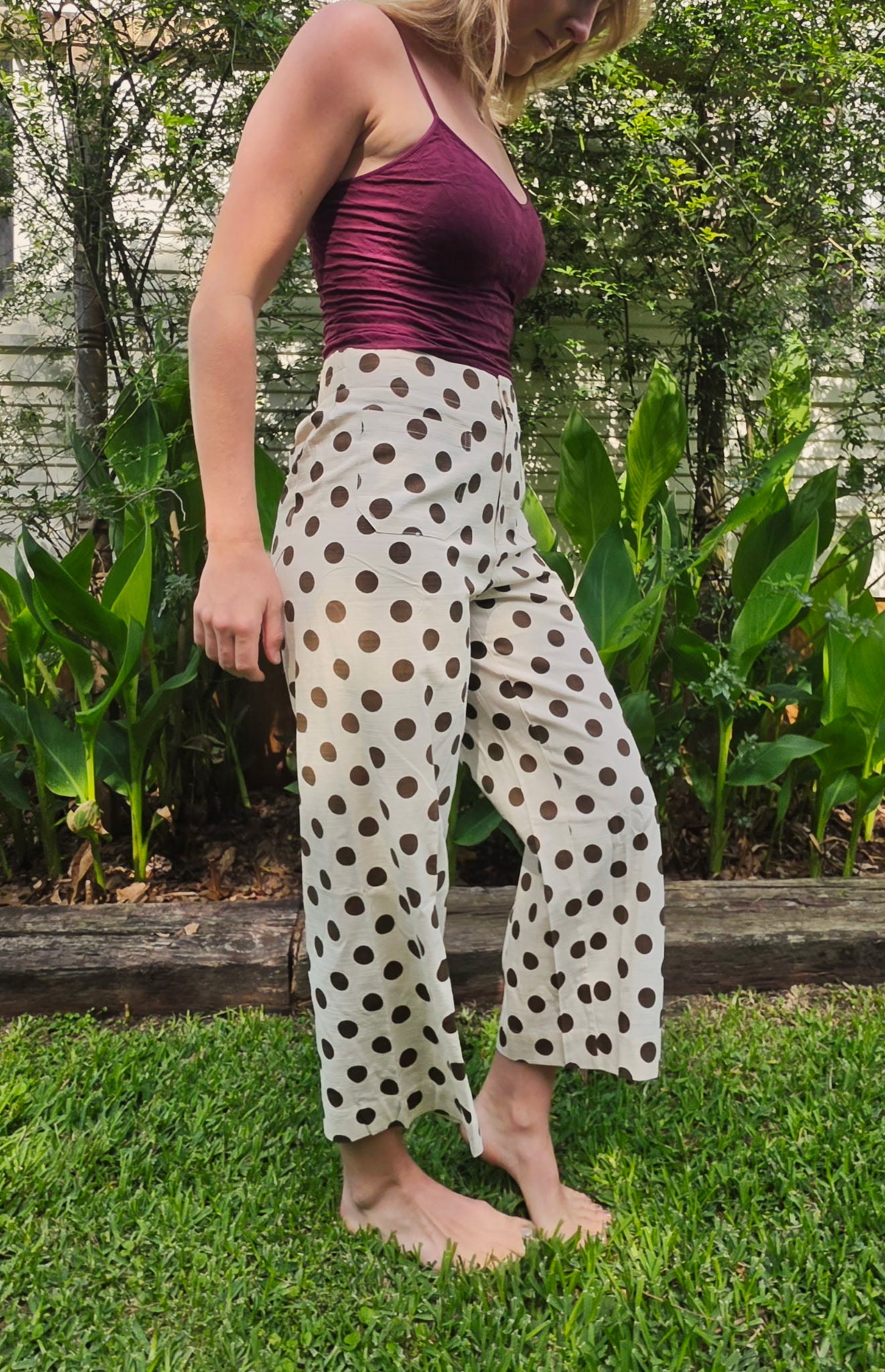Jodifl Wide Leg Polka Dot Pants