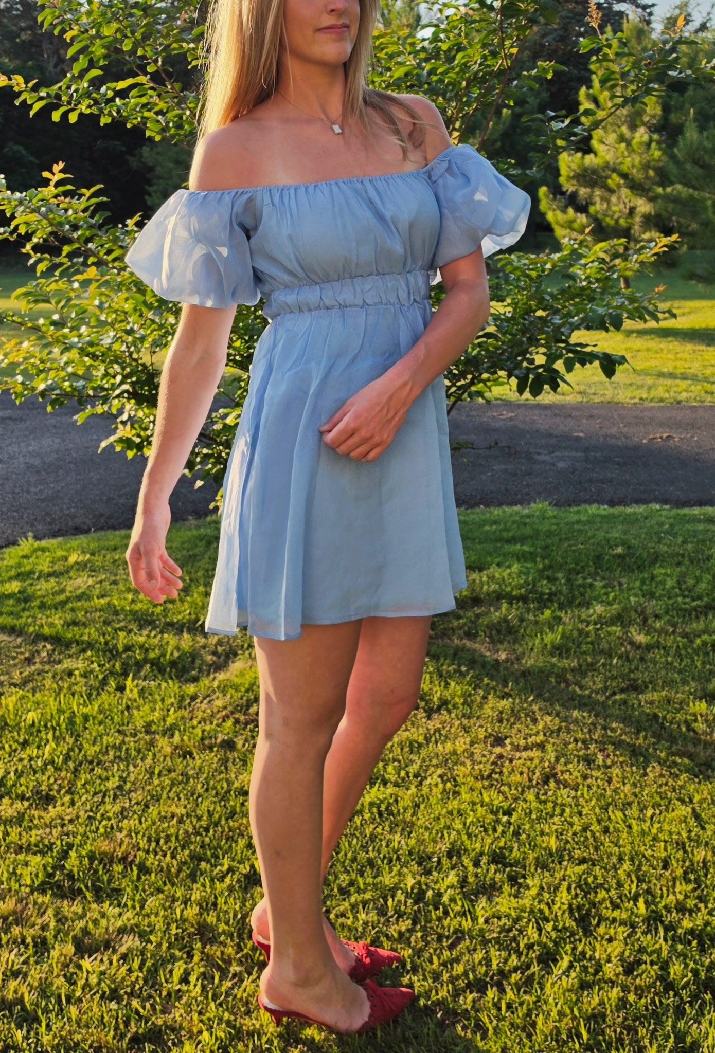 Ruched off the Shoulder Mini Dress